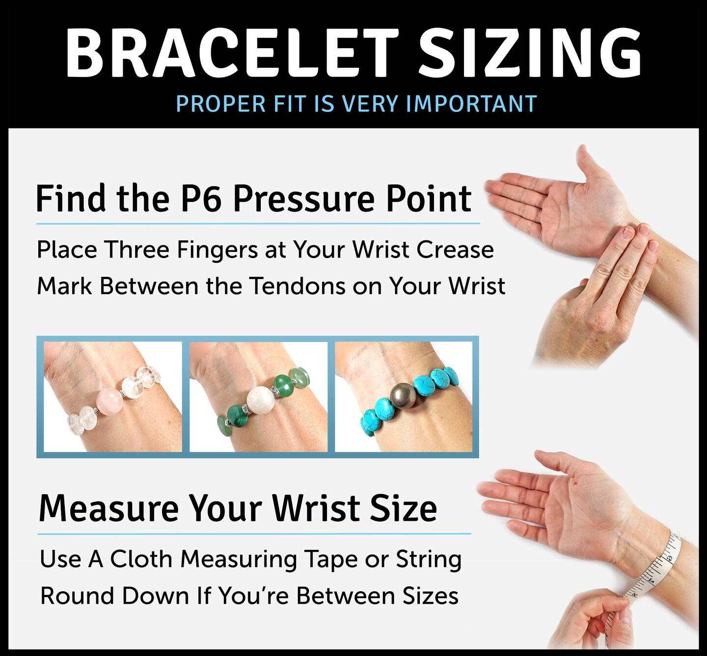 Nausea Relief Bracelets-Adjustable Acupressure Band-Motion Sickness-Balance-Pair  - Acupressure Bracelets